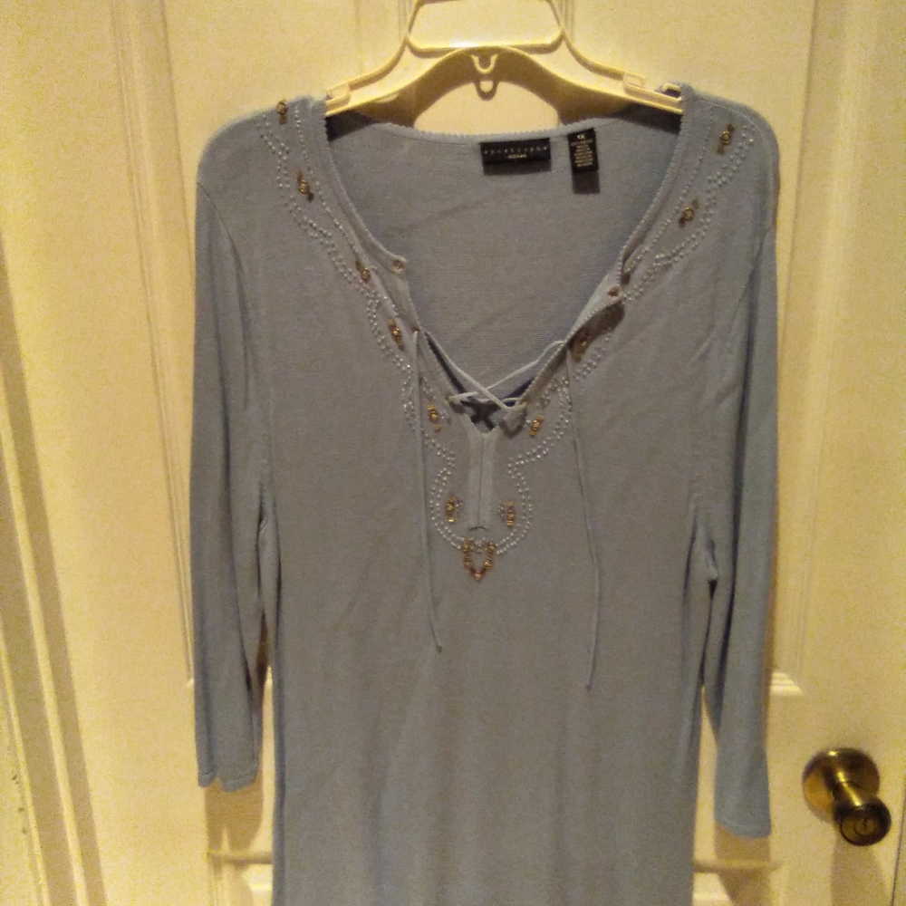 Apostrophe Women's Knit Top, Size 1X